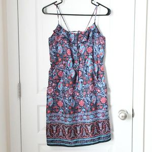 EUC American Eagle Tie Back Paisley Dress